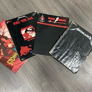 Metallica, STP and Black Sabbath Music Books